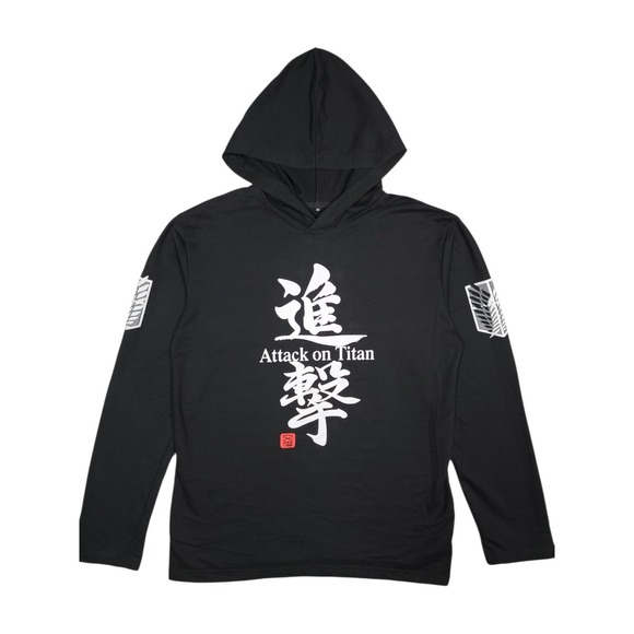 The Unbranded Brand Other - Attack on Titan Long Sleeve Shirt with Hoodie Size M (does not stretch)